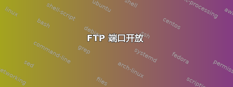 FTP 端口开放