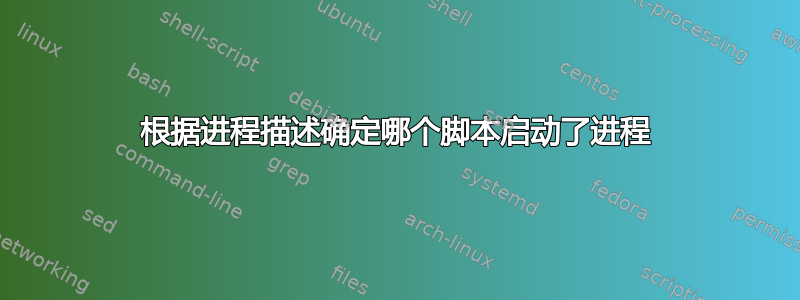 根据进程描述确定哪个脚本启动了进程