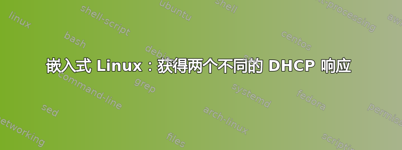 嵌入式 Linux：获得两个不同的 DHCP 响应