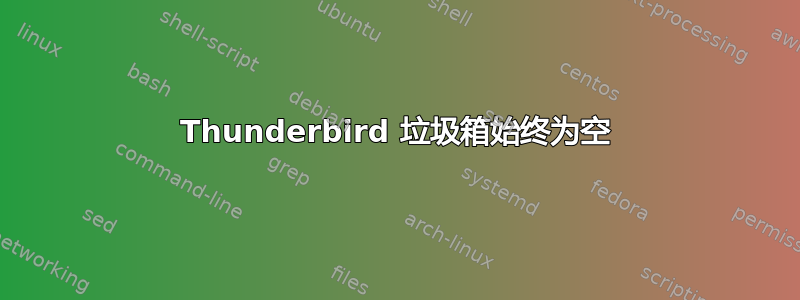 Thunderbird 垃圾箱始终为空