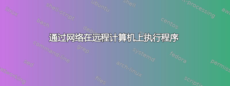 通过网络在远程计算机上执行程序