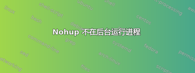 Nohup 不在后台运行进程