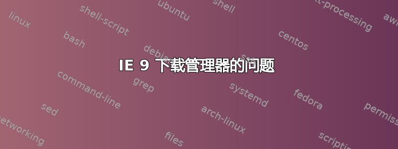 IE 9 下载管理器的问题