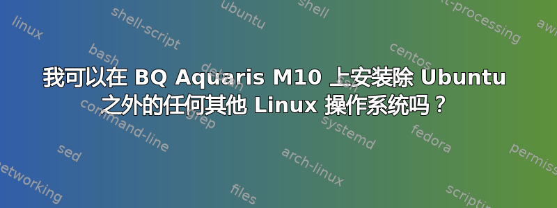 我可以在 BQ Aquaris M10 上安装除 Ubuntu 之外的任何其他 Linux 操作系统吗？