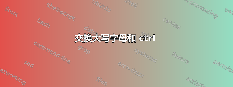 交换大写字母和 ctrl