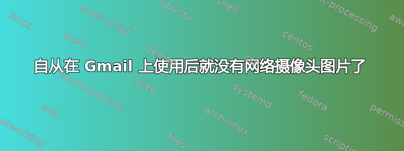 自从在 Gmail 上使用后就没有网络摄像头图片了