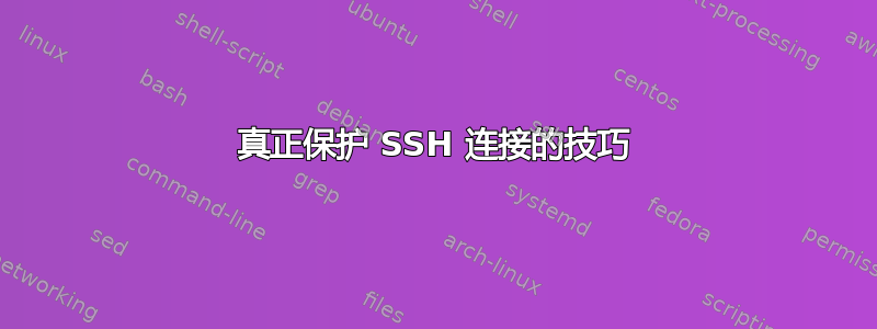 真正保护 SSH 连接的技巧