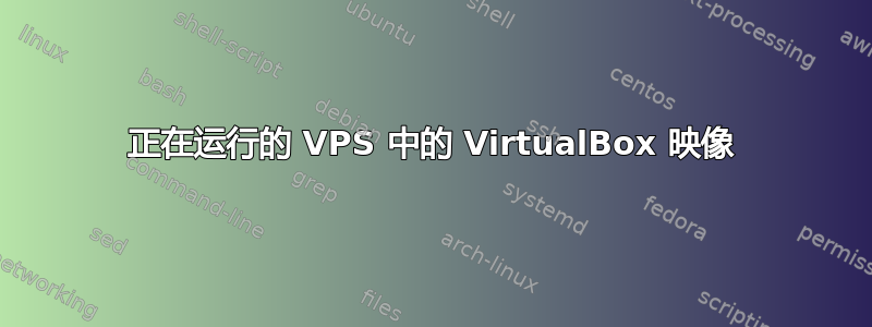 正在运行的 VPS 中的 VirtualBox 映像