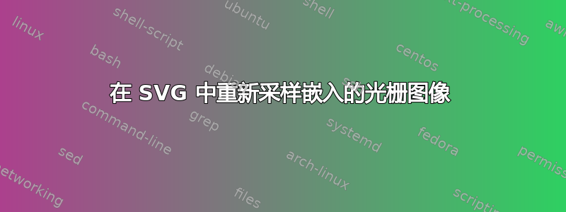 在 SVG 中重新采样嵌入的光栅图像