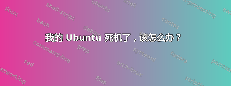 我的 Ubuntu 死机了，该怎么办？