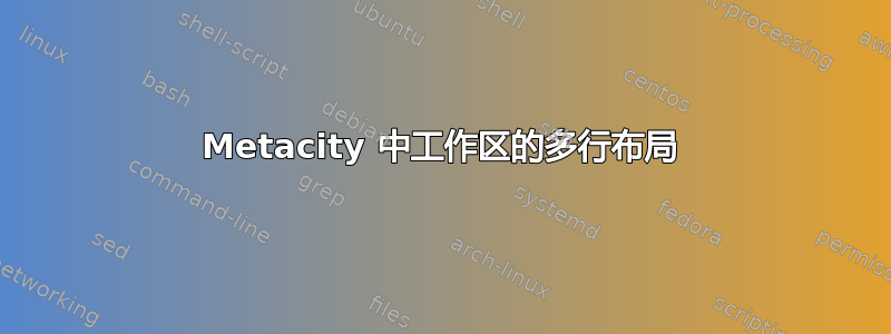 Metacity 中工作区的多行布局