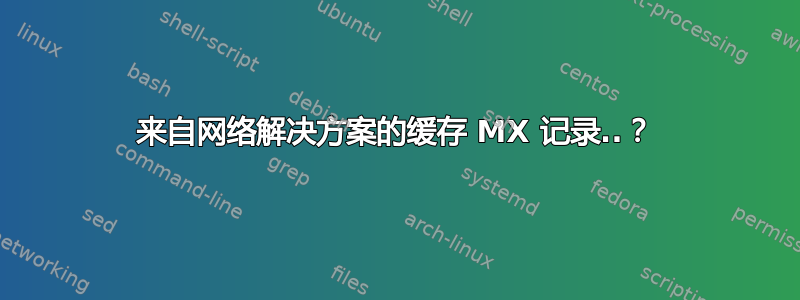 来自网络解决方案的缓存 MX 记录..？