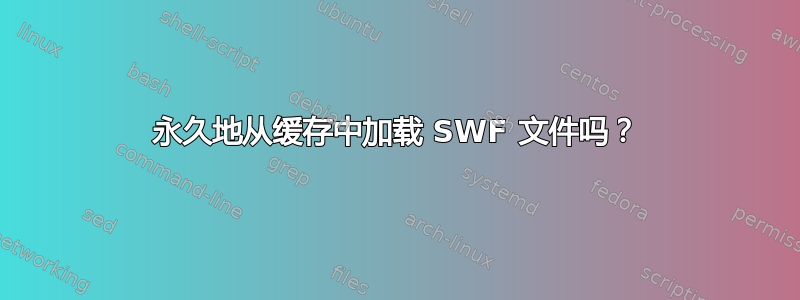 永久地从缓存中加载 SWF 文件吗？