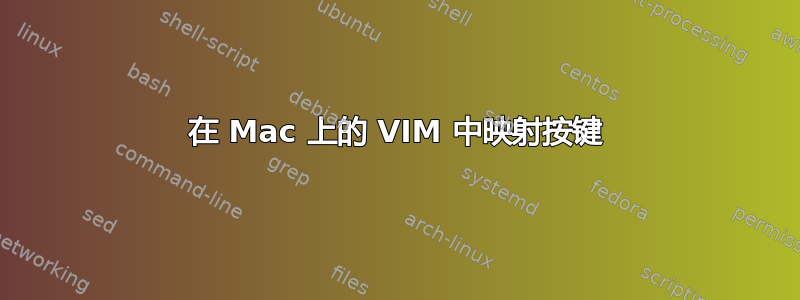 在 Mac 上的 VIM 中映射按键