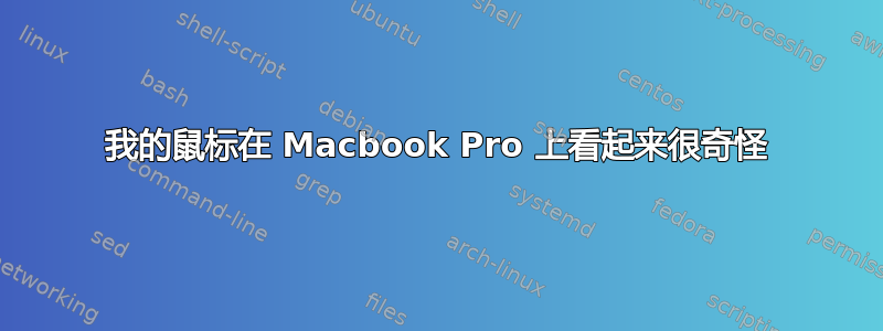 我的鼠标在 Macbook Pro 上看起来很奇怪