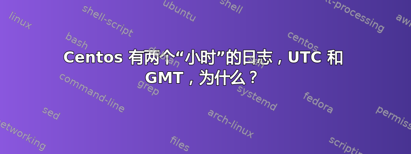 Centos 有两个“小时”的日志，UTC 和 GMT，为什么？