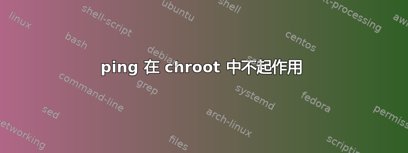 ping 在 chroot 中不起作用