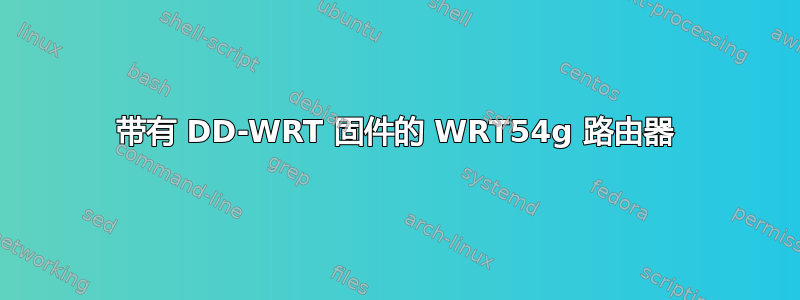 带有 DD-WRT 固件的 WRT54g 路由器