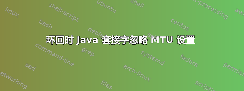 环回时 Java 套接字忽略 MTU 设置