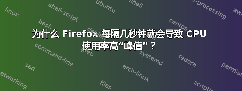 为什么 Firefox 每隔几秒钟就会导致 CPU 使用率高“峰值”？