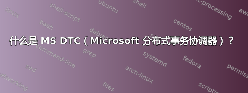 什么是 MS DTC（Microsoft 分布式事务协调器）？