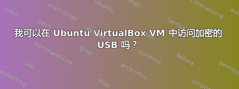 我可以在 Ubuntu VirtualBox VM 中访问加密的 USB 吗？