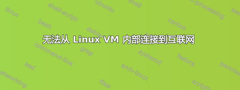 无法从 Linux VM 内部连接到互联网