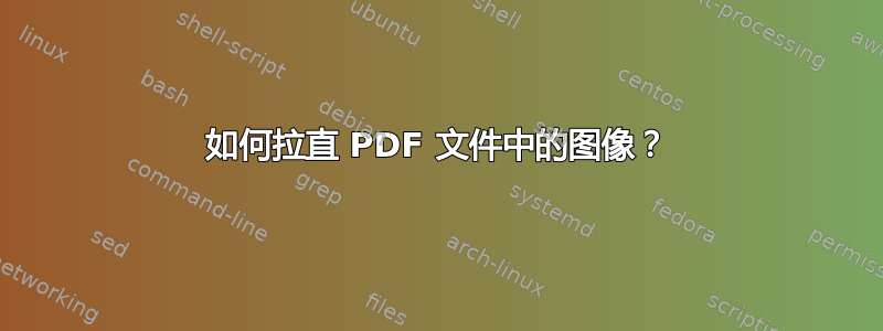 如何拉直 PDF 文件中的图像？