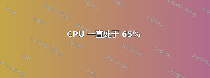 CPU 一直处于 65%