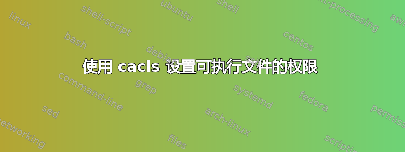 使用 cacls 设置可执行文件的权限