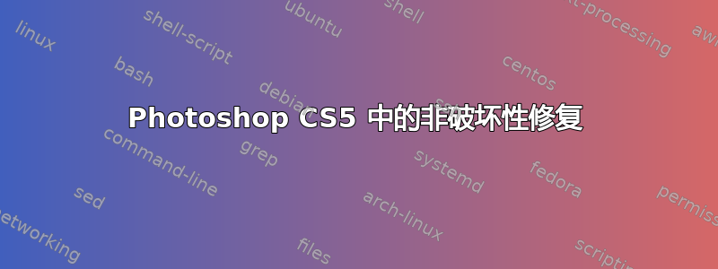 Photoshop CS5 中的非破坏性修复