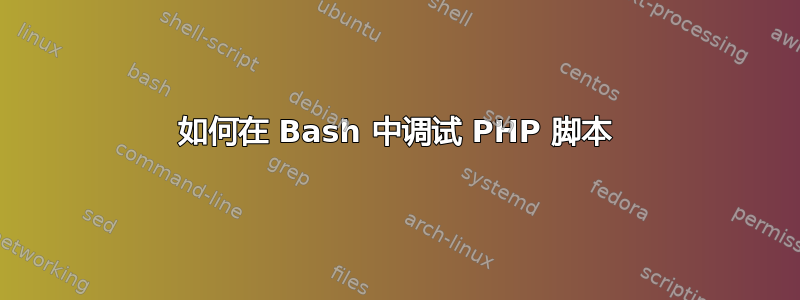 如何在 Bash 中调试 PHP 脚本