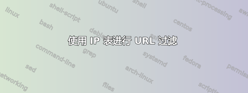 使用 IP 表进行 URL 过滤