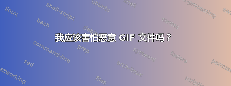 我应该害怕恶意 GIF 文件吗？