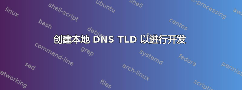 创建本地 DNS TLD 以进行开发