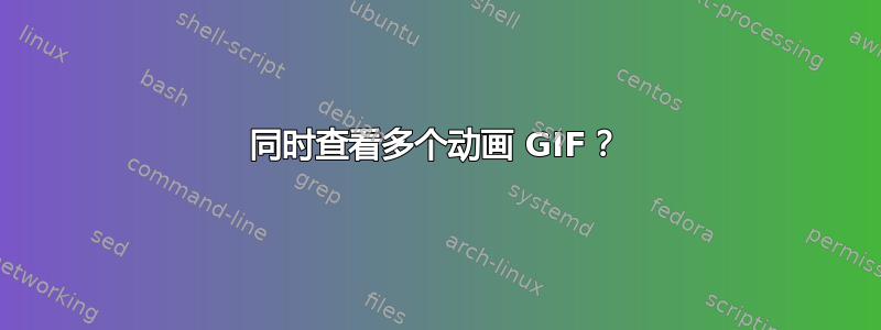 同时查看多个动画 GIF？