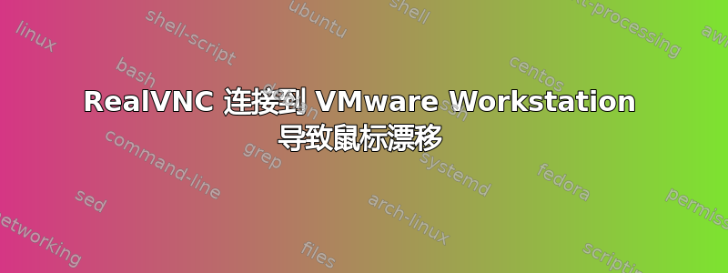 RealVNC 连接到 VMware Workstation 导致鼠标漂移