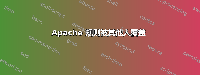 Apache 规则被其他人覆盖