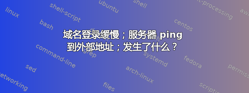 域名登录缓慢；服务器 ping 到外部地址；发生了什么？