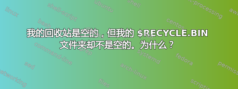 我的回收站是空的，但我的 $RECYCLE.BIN 文件夹却不是空的。为什么？