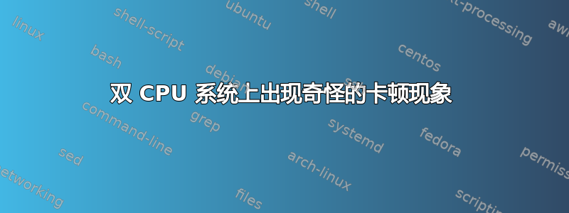 双 CPU 系统上出现奇怪的卡顿现象