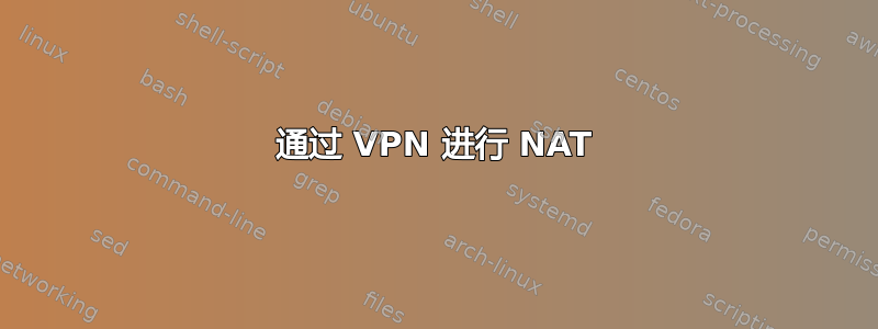 通过 VPN 进行 NAT