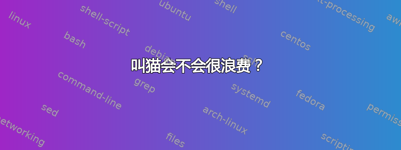 叫猫会不会很浪费？