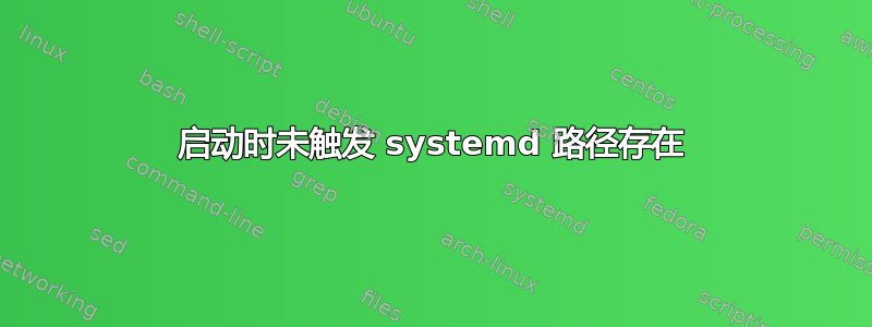 启动时未触发 systemd 路径存在