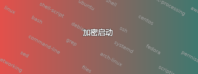 加密启动