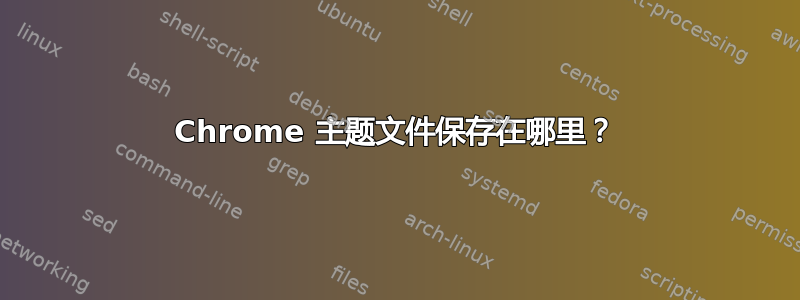 Chrome 主题文件保存在哪里？