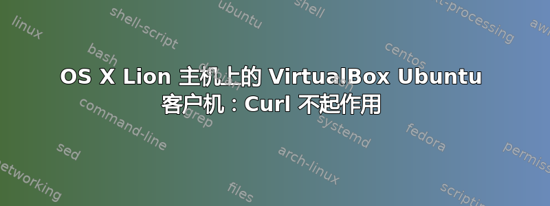 OS X Lion 主机上的 VirtualBox Ubuntu 客户机：Curl 不起作用