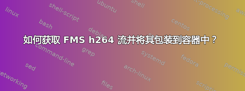 如何获取 FMS h264 流并将其包装到容器中？