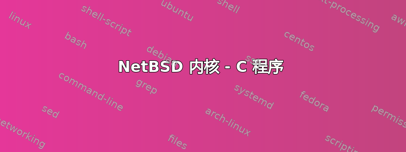 NetBSD 内核 - C 程序