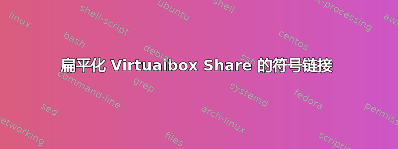 扁平化 Virtualbox Share 的符号链接